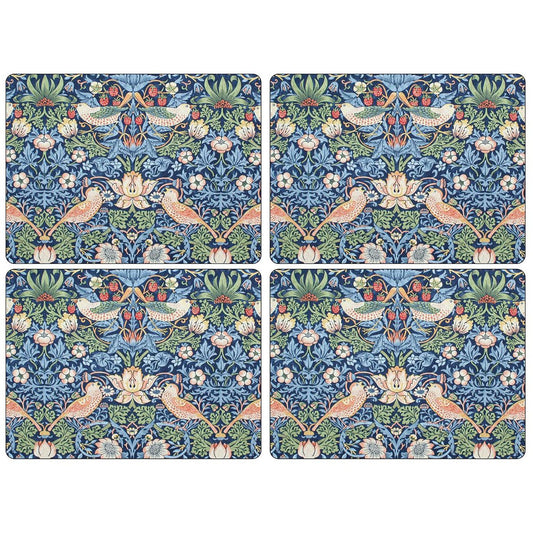 Pimpernel Strawberry Thief Tischset 30 x 40 cm 4er-Pack Blau