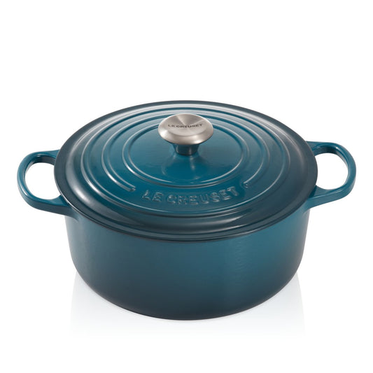 Le Creuset Le Creuset Bräter rund 5,3 l Deep teal