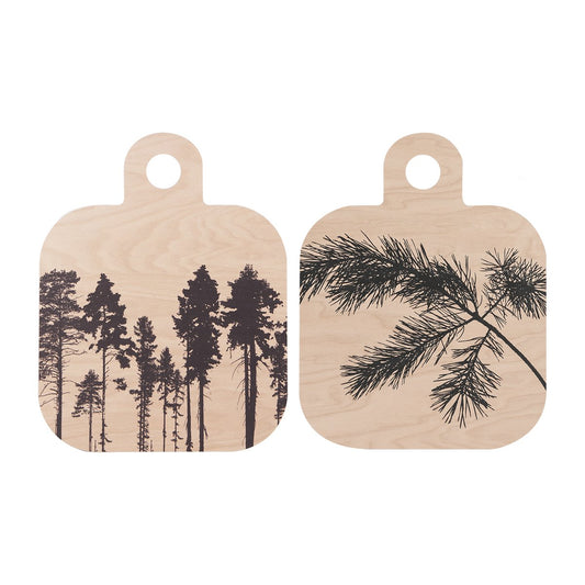 Muurla Forest skärbräda 25x32 cm natur-svart