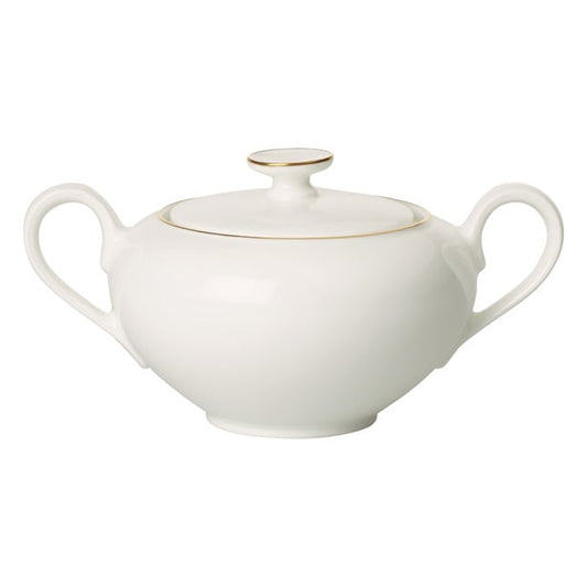 Villeroy & Boch Anmut Gold sugar bowl White