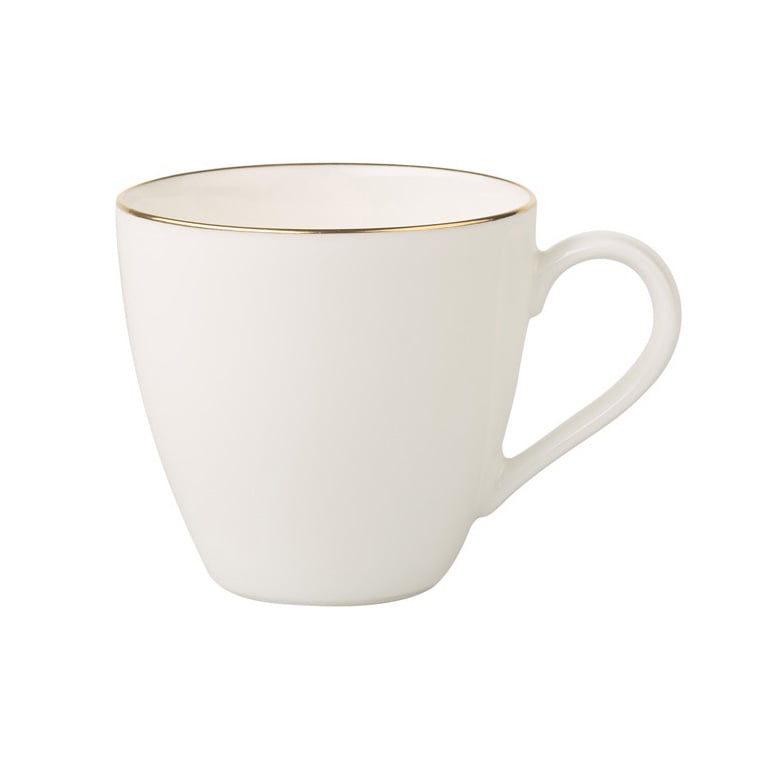 Villeroy & Boch Anmut Gold Espressotasse Weiß