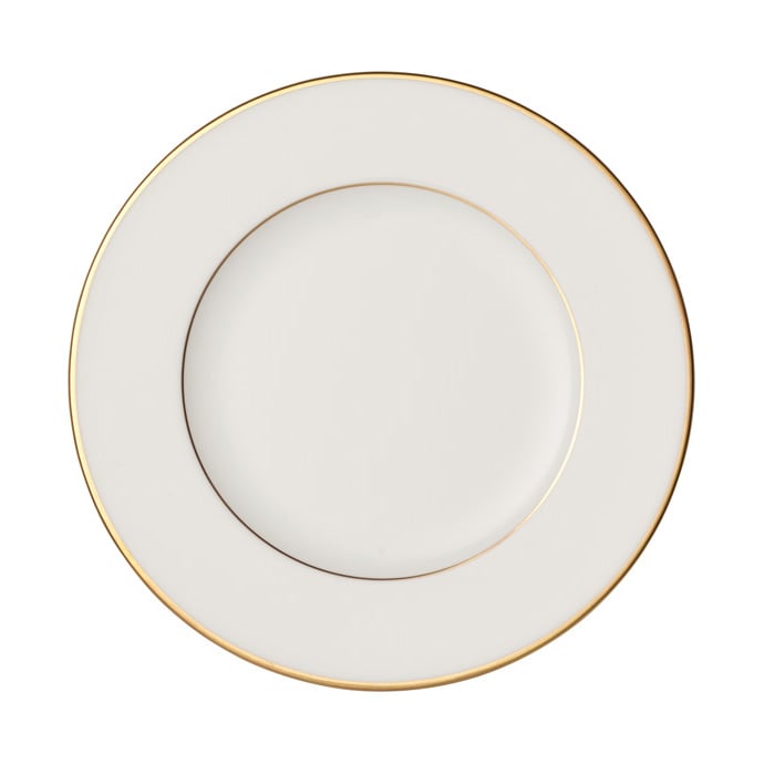 Villeroy & Boch Anmut Gold Frühstücksteller Weiß