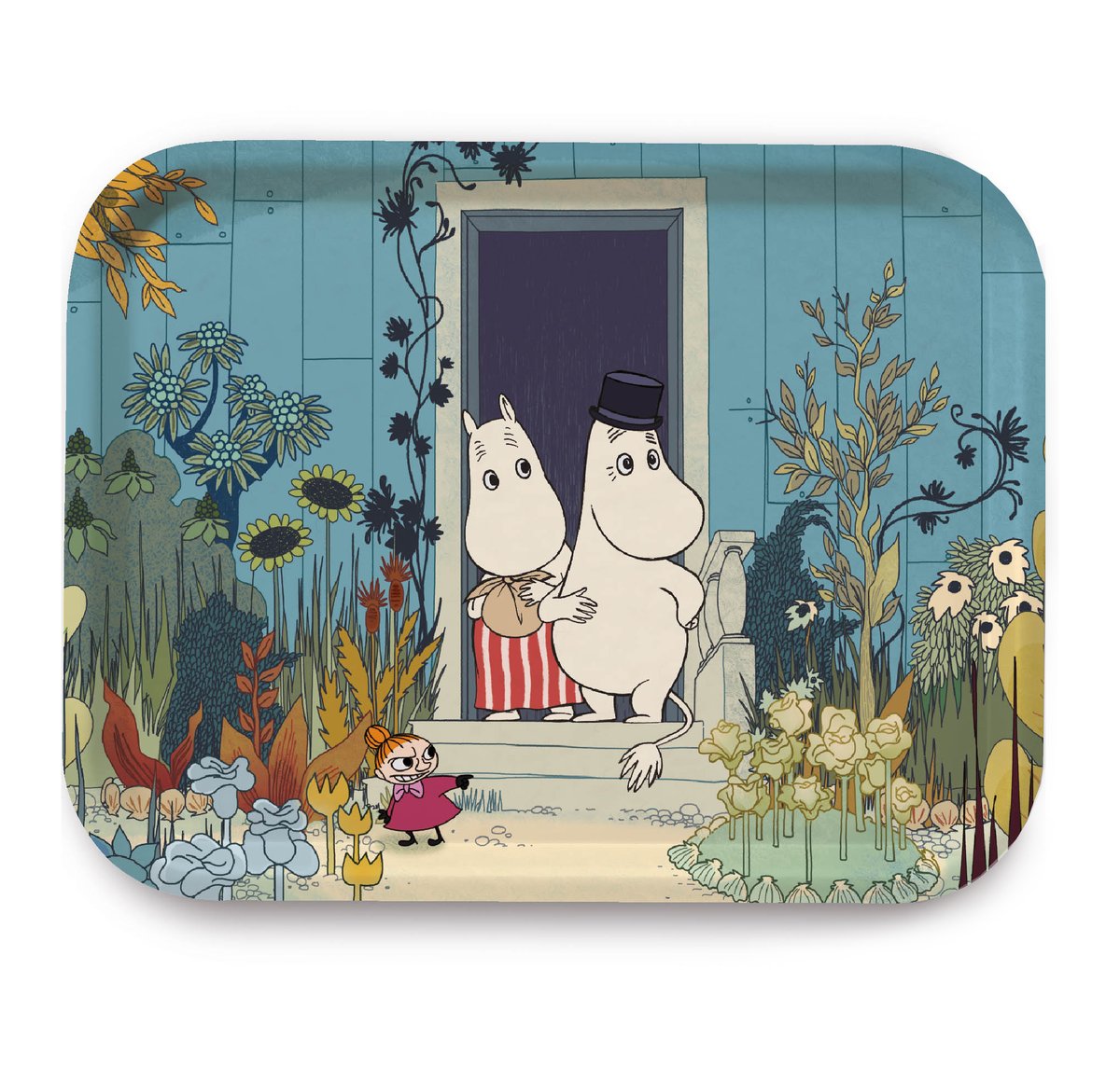 Opto Design Moomin Riviera Doorstep Tablett Blau-multi