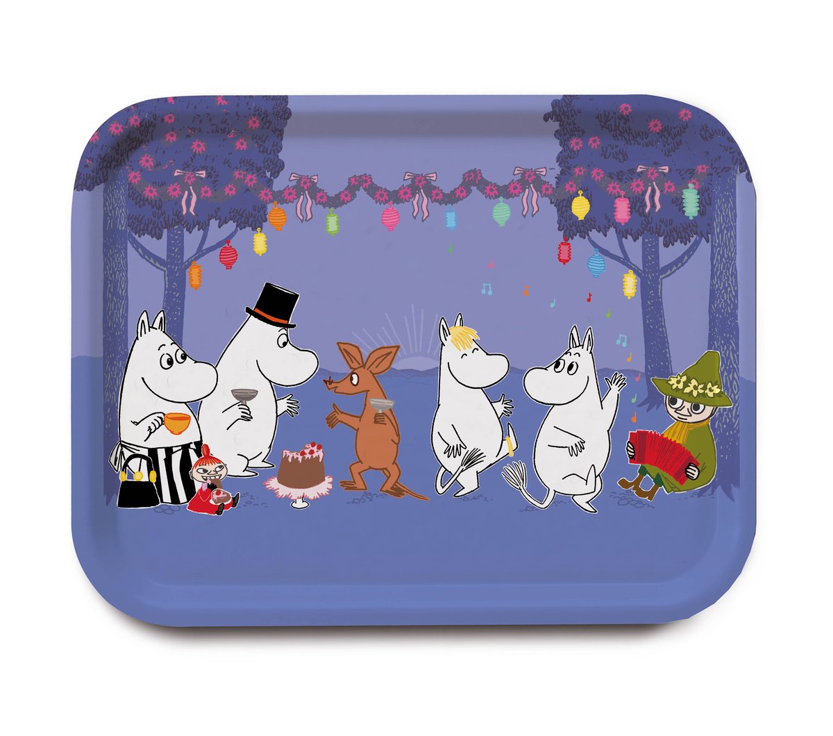 Opto Design Moomin Dancing Tablett Blau