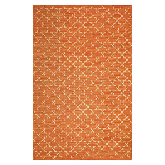 Chhatwal & Jonsson New Geometric matta 180x272 cm Orange melange-off white