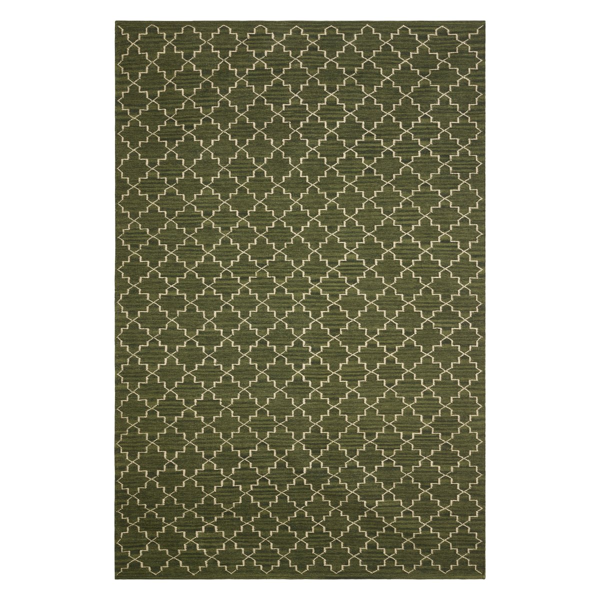 Chhatwal & Jonsson New Geometric Teppich 180 x 272cm Green melange- off white