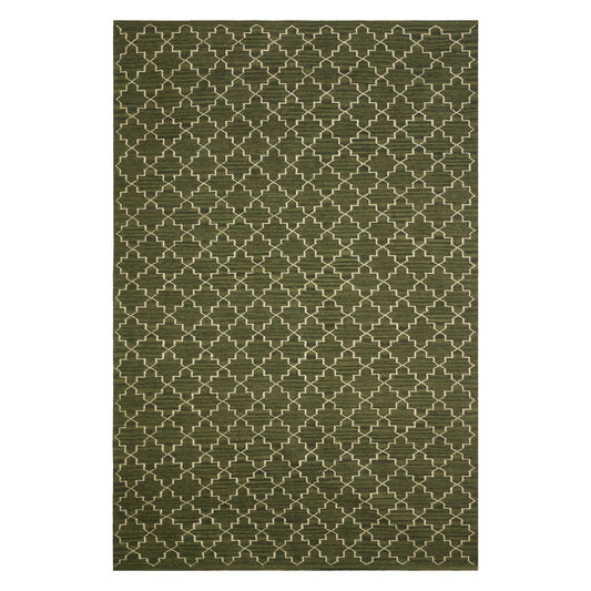 Chhatwal & Jonsson New Geometric Teppich 180 x 272cm Green melange- off white