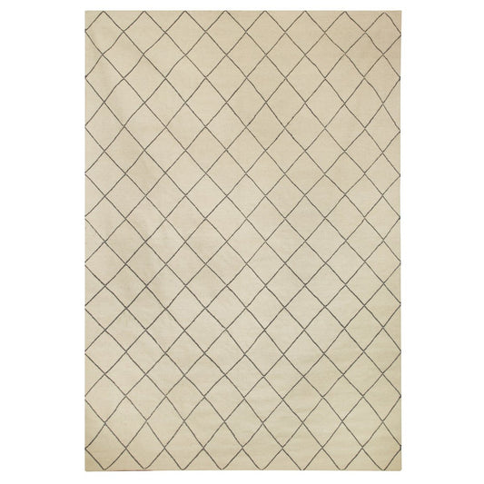 Chhatwal & Jonsson Diamond matta 184x280cm Off white-grey