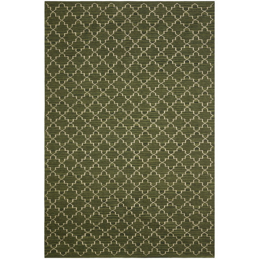 Chhatwal & Jonsson New Geometric Teppich 234 x 323cm Green melange-off white