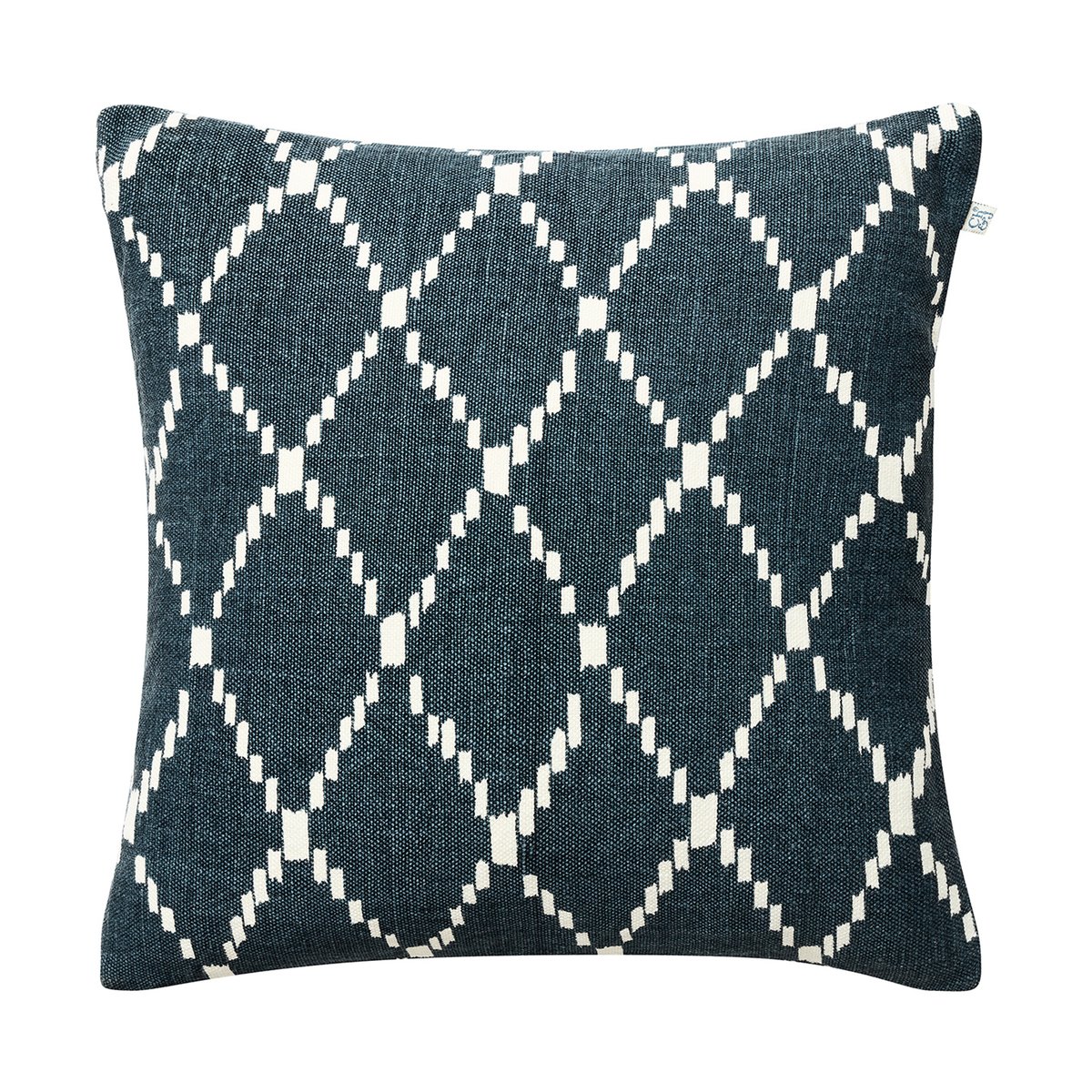 Chhatwal & Jonsson Ikat Kerela Kissenbezug 50 x 50cm Blau-weiß