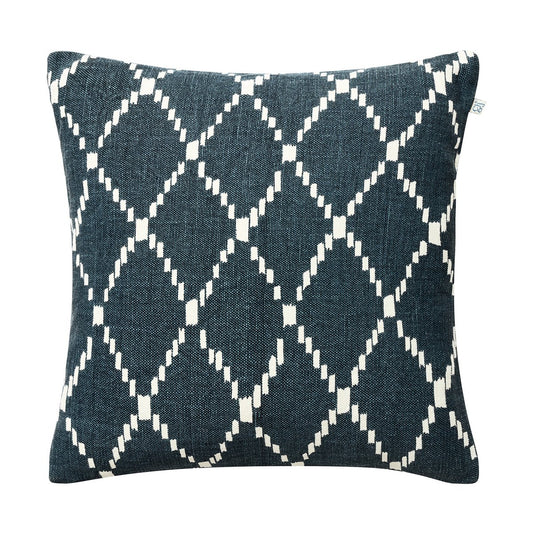 Chhatwal & Jonsson Ikat Kerela Kissenbezug 50 x 50cm Blau-weiß