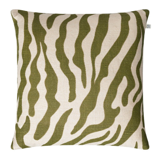 Chhatwal & Jonsson Zebra Kissenbezug 50 x 50cm Cactus green