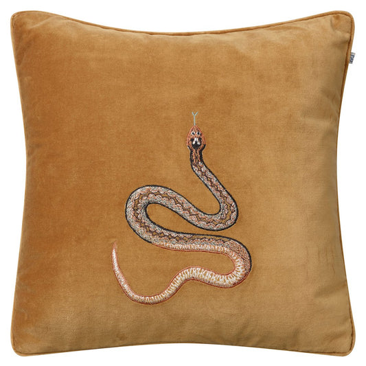 Chhatwal & Jonsson Embroidered Cobra Kissenbezug 50 x 50cm Masala yellow