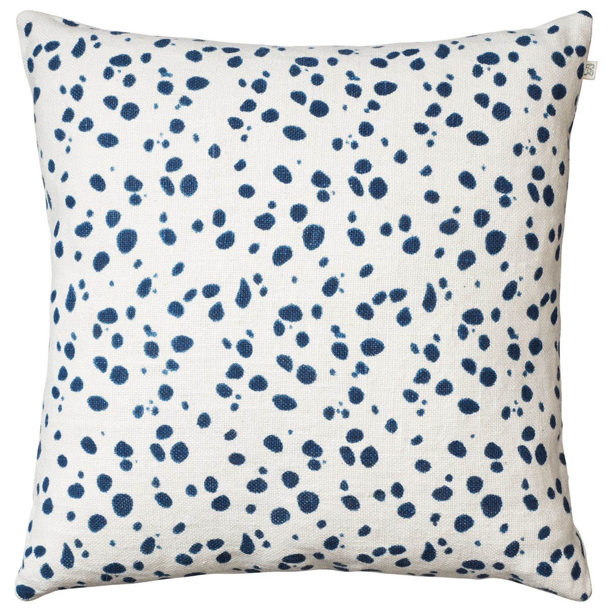 Chhatwal & Jonsson Tiger Dot Kissenbezug 50 x 50cm Weiß-blau