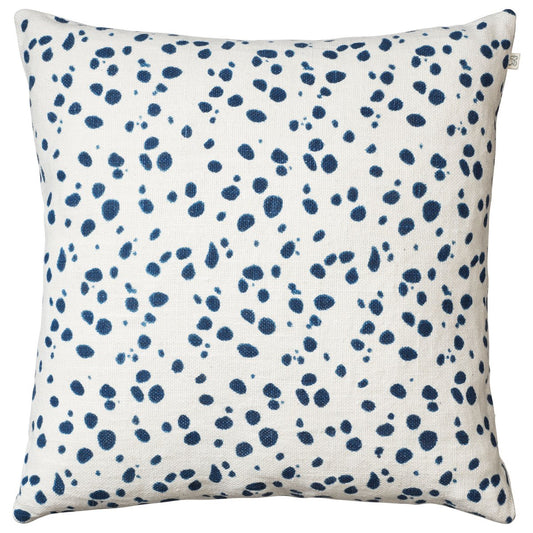 Chhatwal & Jonsson Tiger Dot Kissenbezug 50 x 50cm Weiß-blau