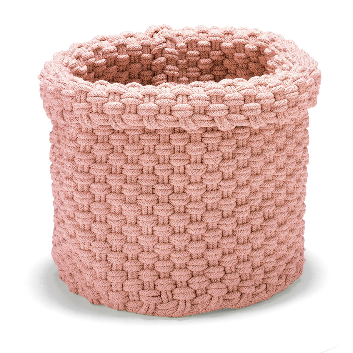 Etol Design Rope förvaringskorg stor Dusty pink