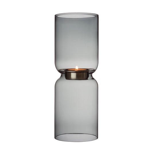 Iittala Lantern ljuslykta 25 cm Mörkgrå