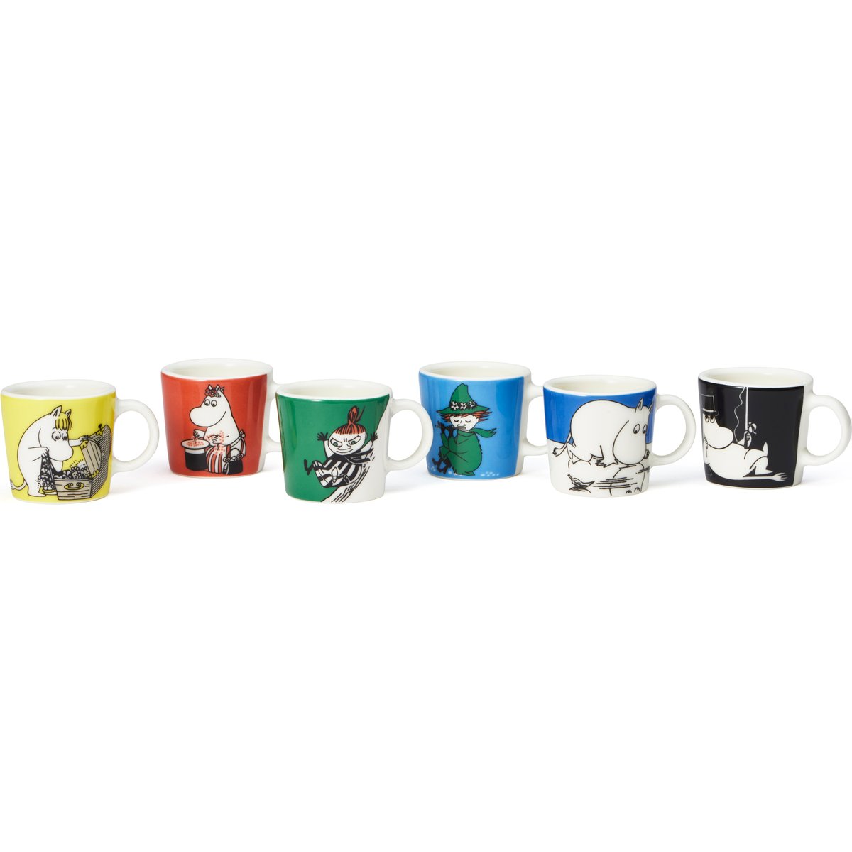 Arabia Mumin mini mugs 6-pack Första classic Multi