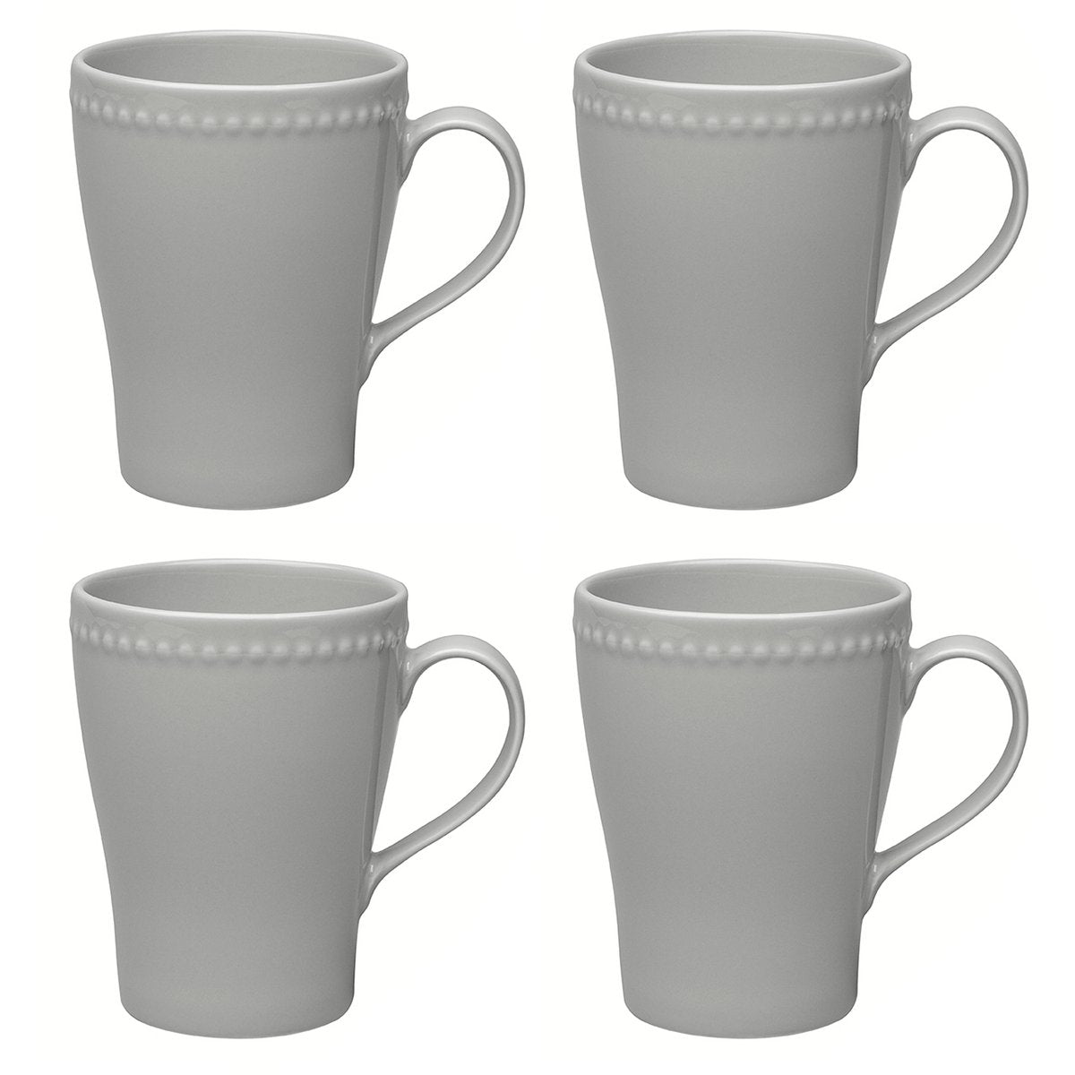 Scandi Living Dots Tasse 35cl 4er Pack Grau