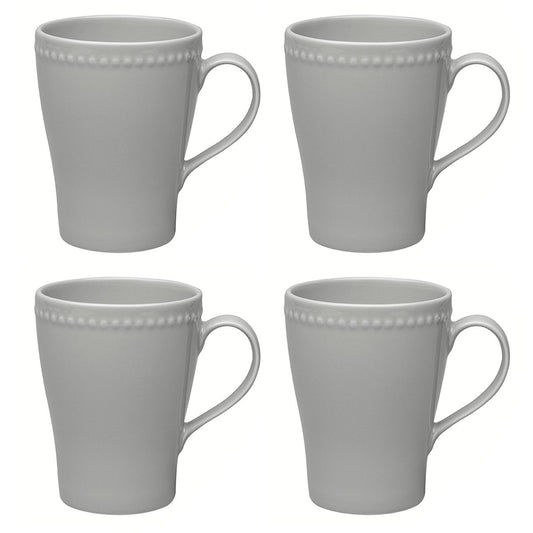 Scandi Living Dots mugg 35 cl 4-pack grå