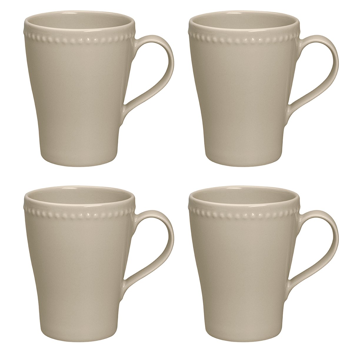 Scandi Living Dots Tasse 35cl 4er Pack Beige