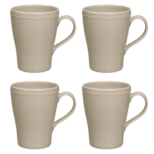 Scandi Living Dots Tasse 35cl 4er Pack Beige