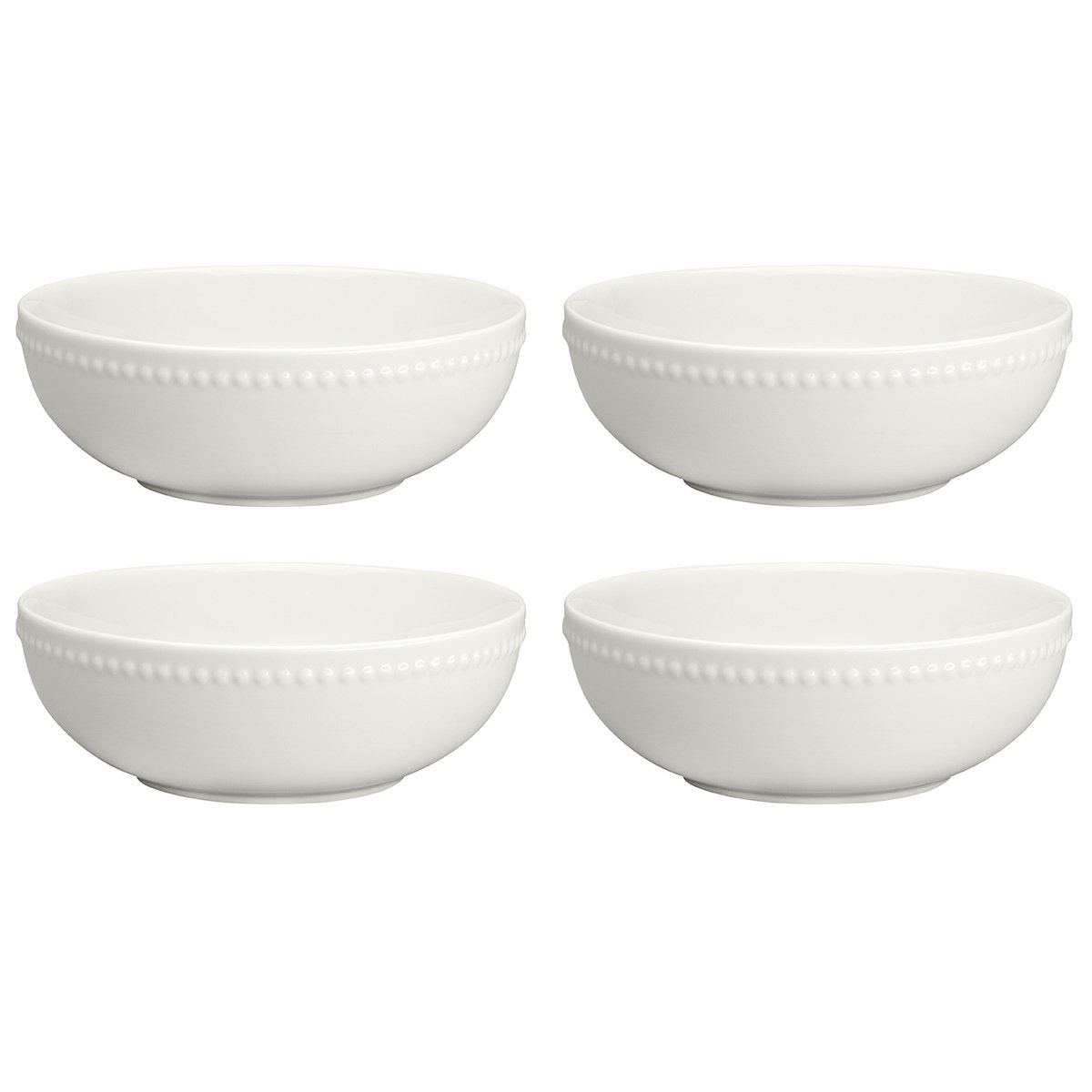 Scandi Living Dots frukostskål 60 cl 4-pack Cremevit