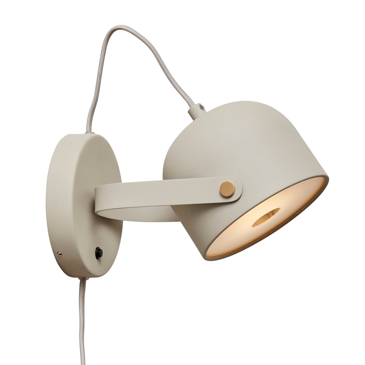 CO Bankeryd Svejk 13 wall lamp Beige-brass