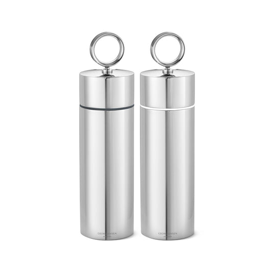 Georg Jensen Bernadotte Salz- und Pfeffermühle Set Rostfreier Stahl