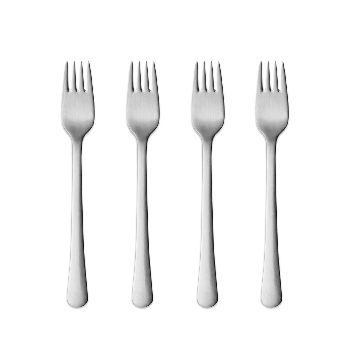 Georg Jensen Copenhagen matte cake fork 4-pack