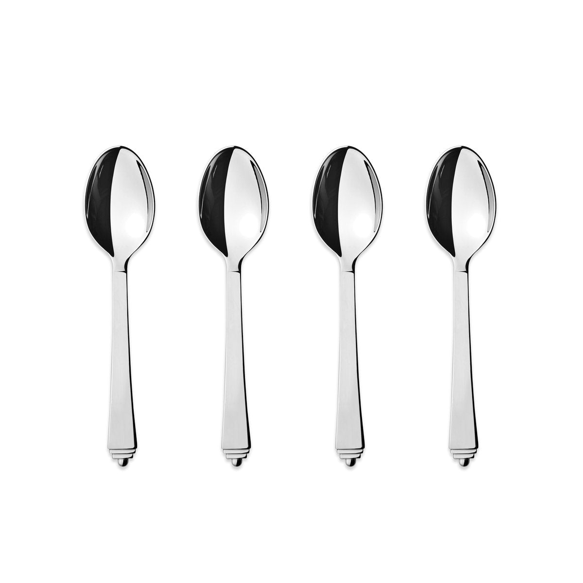 Georg Jensen Pyramid tea and coffee spoon 4 pack