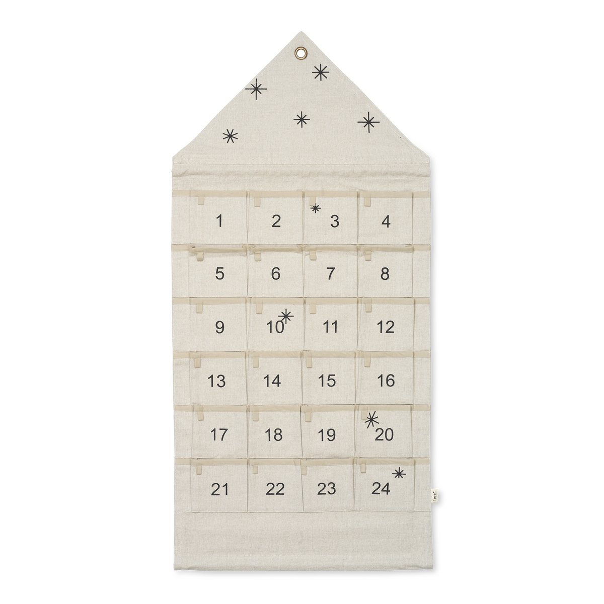 ferm LIVING Star Adventskalender Haus 100cm Sand