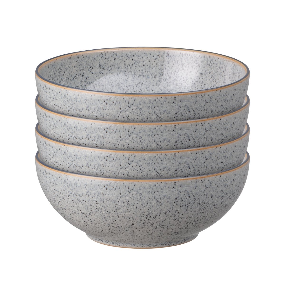 Denby Studio Grey coupe Frühstücksschale 17cm 4er Pack Granite