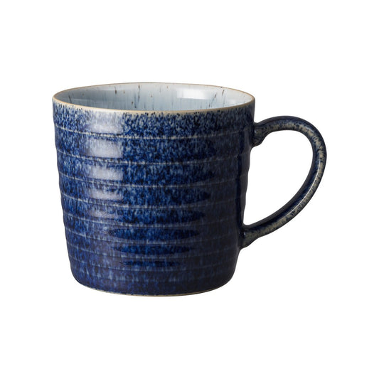 Denby Studio Blue Tasse geriffelt 40cl Cobalt-pebble