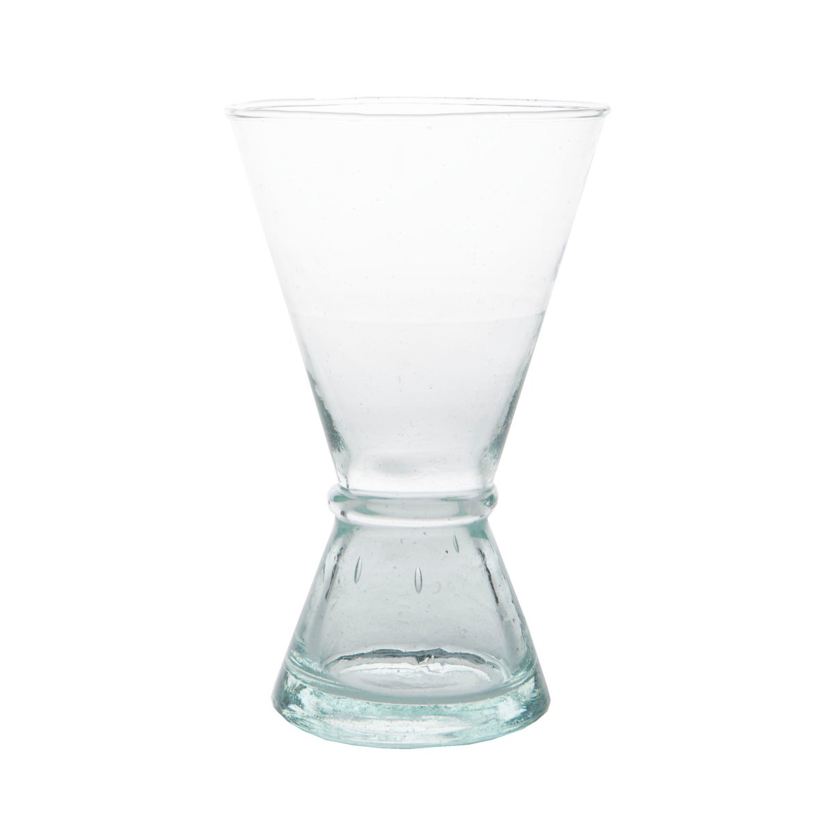 URBAN NATURE CULTURE Wine glass recycled glass medium Clear-green