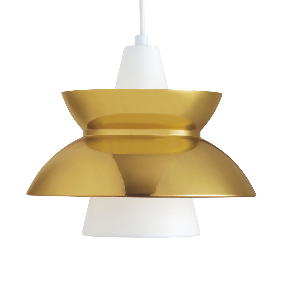 Louis Poulsen Doo-Wop pendant lamp metal Polished brass