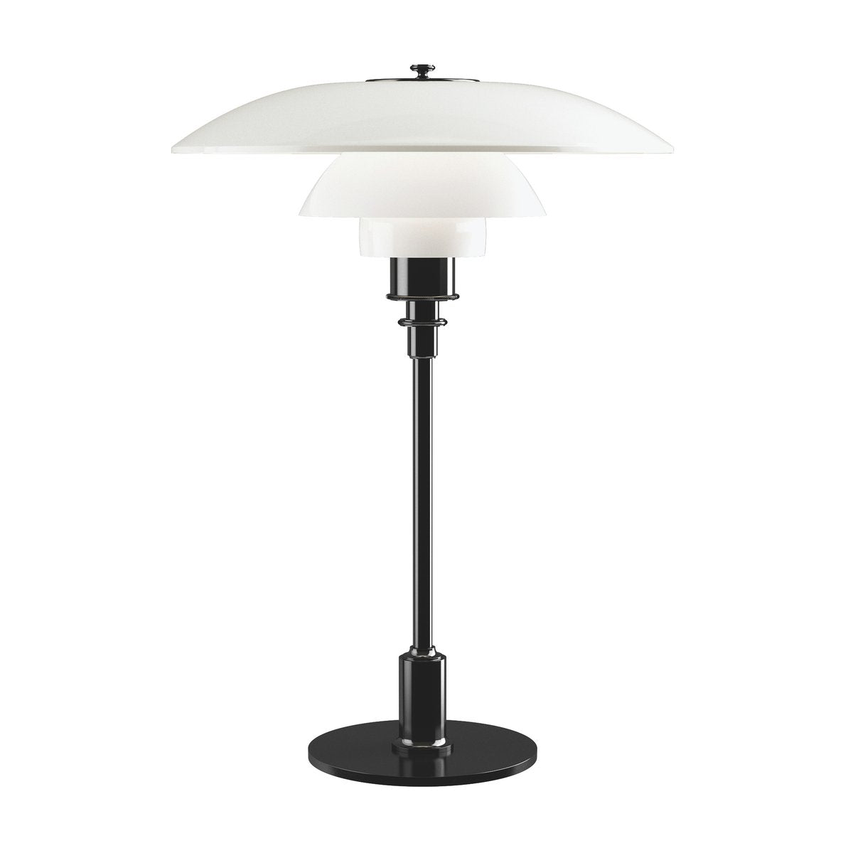 Louis Poulsen PH 3½-2½ opalglass table lamp Black