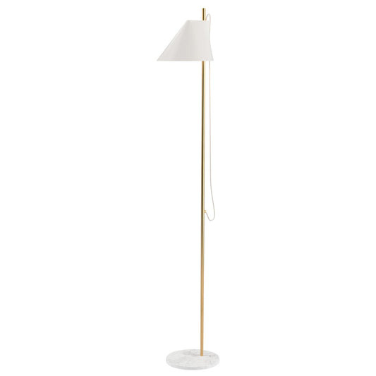 Louis Poulsen Yuh floor lamp White-brass