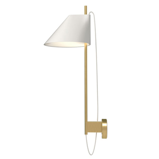 Louis Poulsen Yuh wall lamp White-brass