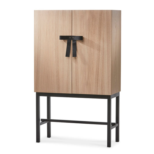 A2 The Bow cupboard White-oiled oak-black