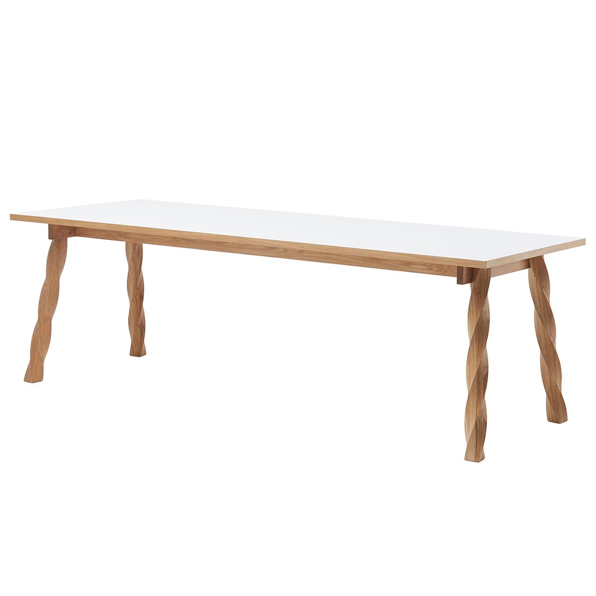 A2 Twist dining table Oak-white