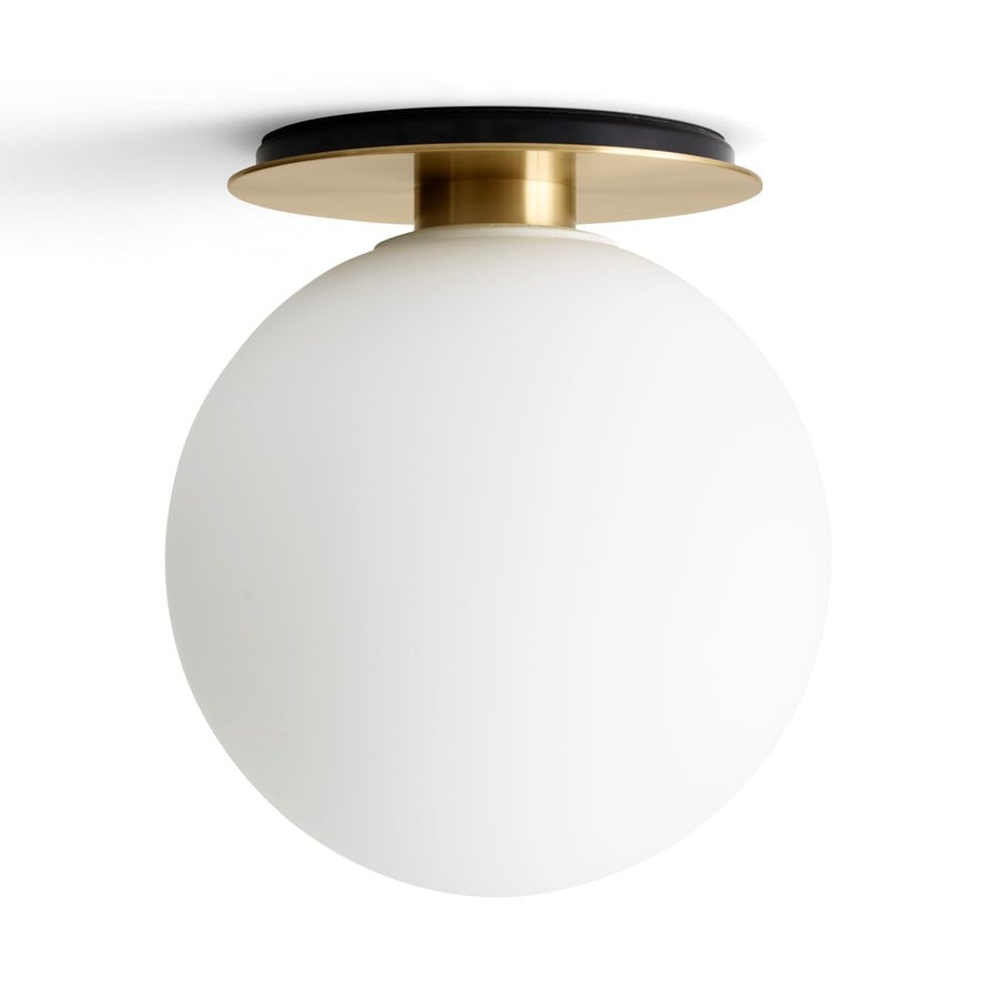 Audo Copenhagen TR ceiling/wall lamp brass matte opal glass