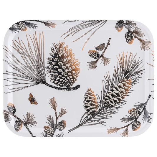 Åry Home Pine Cone Tablett 28 x 36cm Cotton white