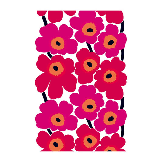 Marimekko Unikko Stoff Rot