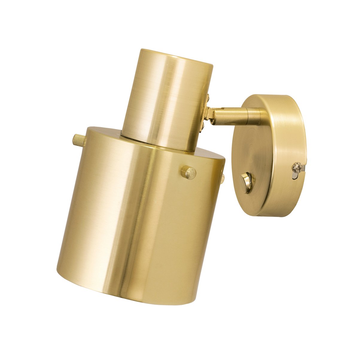 Globen Lighting Clark 1 wall lamp brushed brass Brushed brass