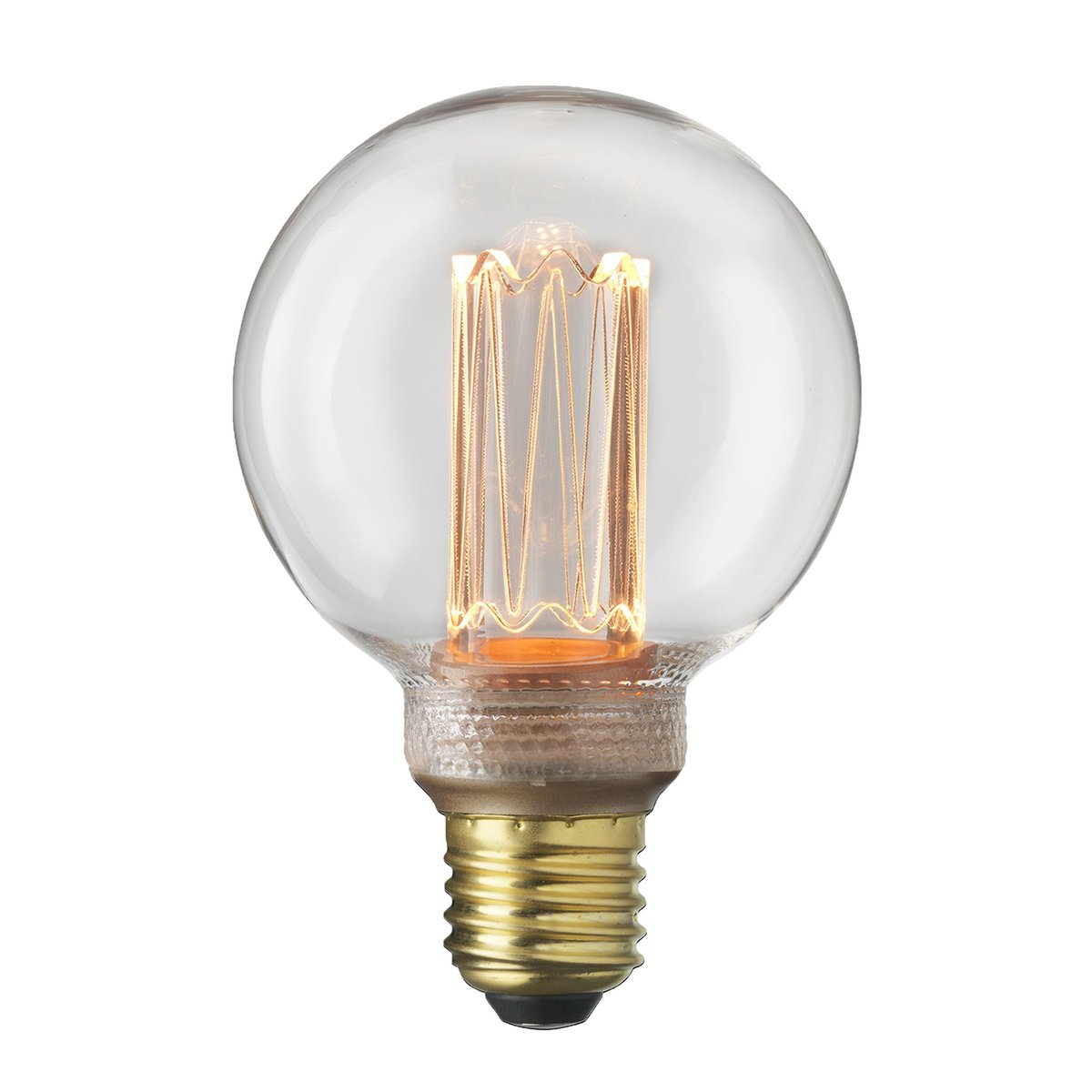 Globen Lighting Light bulb E27 Laser LED filament glob Clear