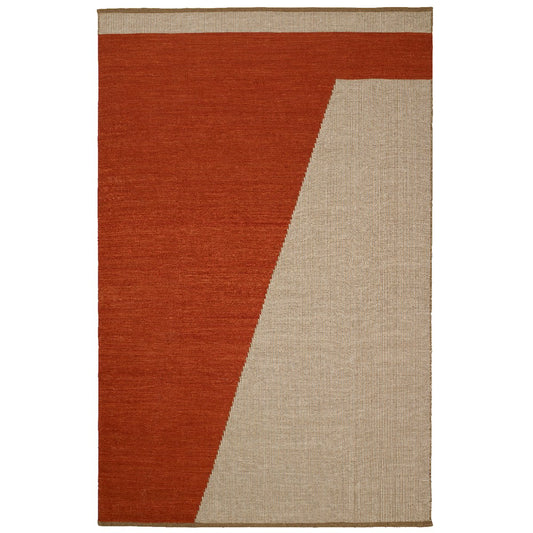 Chhatwal & Jonsson Una ullmatta 230x320 cm Rust-beige-off white