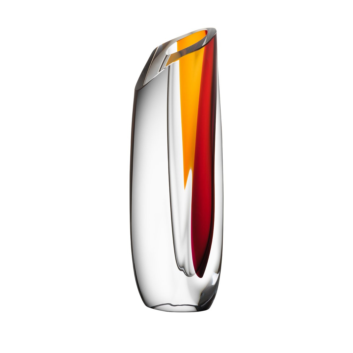 Kosta Boda Saraband Vase 36cm Rot-orange