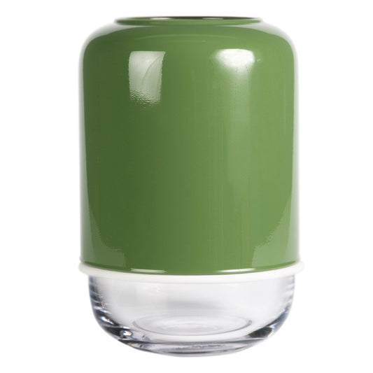 Muurla Capsule adjustable vase 18-28 cm green-clear