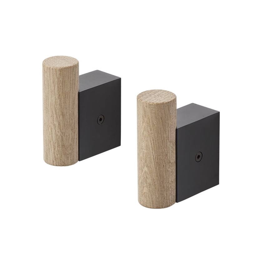 Muuto Attach hook 2-pack Oak-black